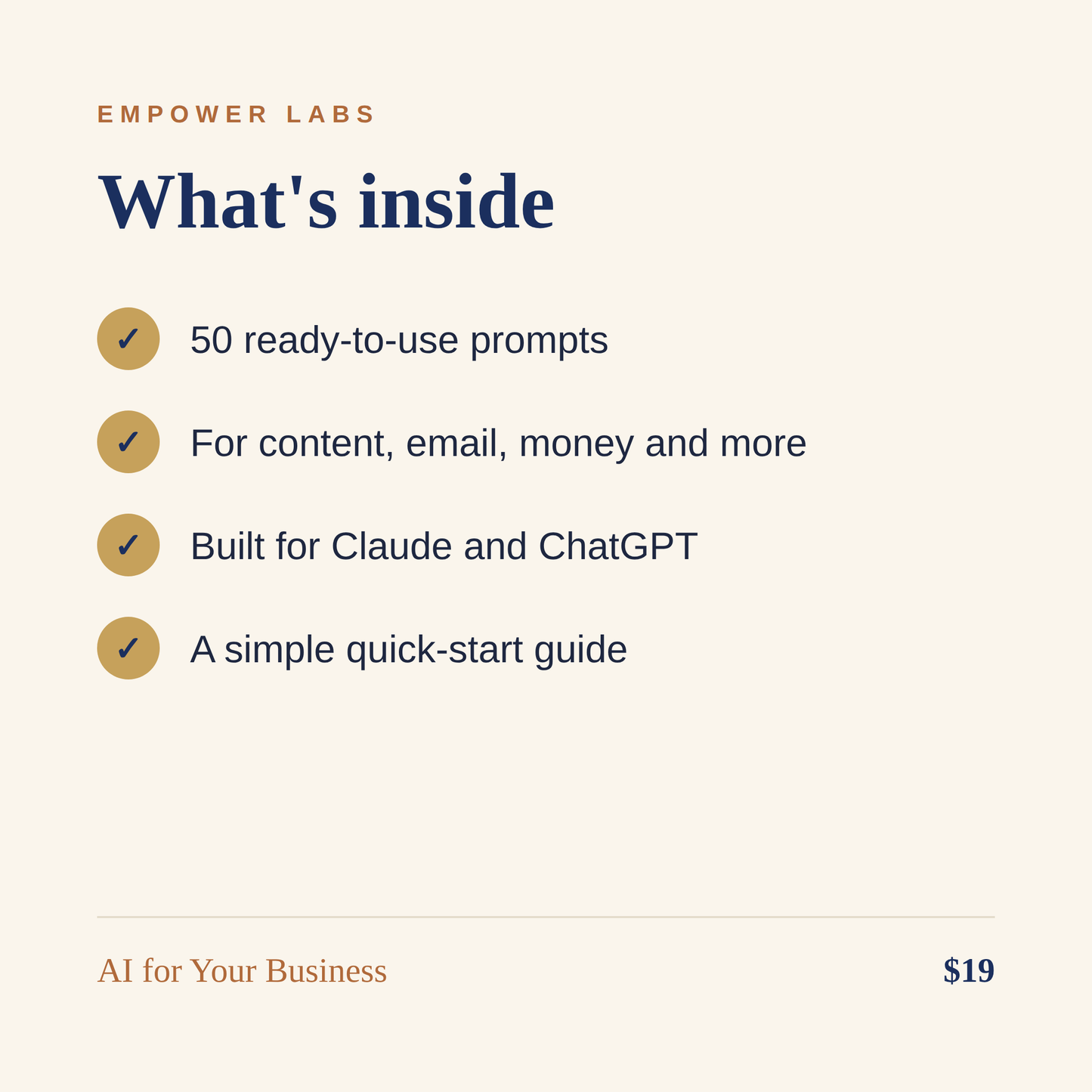 AI for Your Business Prompt Pack