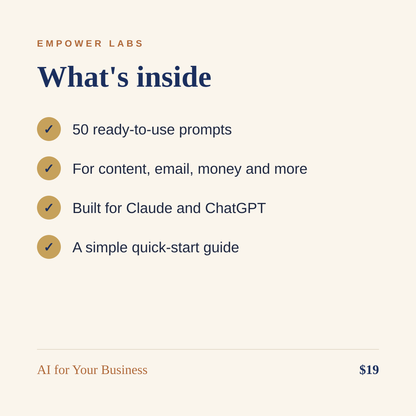 AI for Your Business Prompt Pack