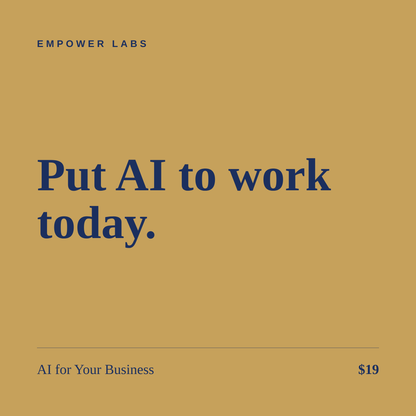 AI for Your Business Prompt Pack
