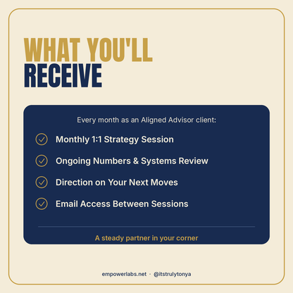 The Aligned Advisor: From $750/Month (3-Month Minimum)
