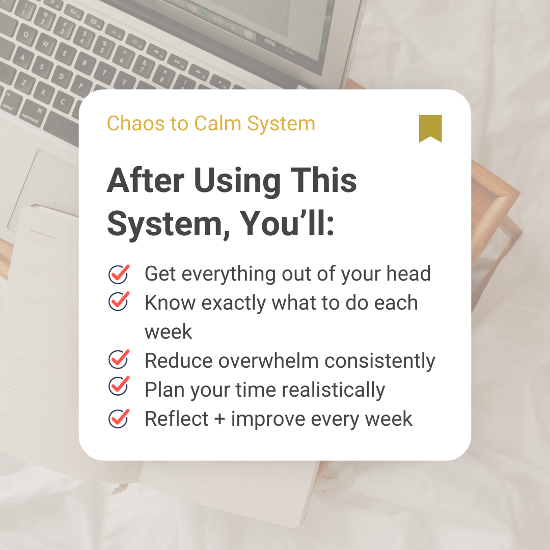 Chaos to Calm RESET™ Bundle (Guide + Notion System)