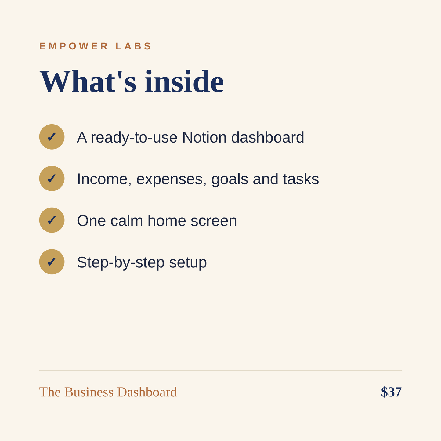 The Business Dashboard Template