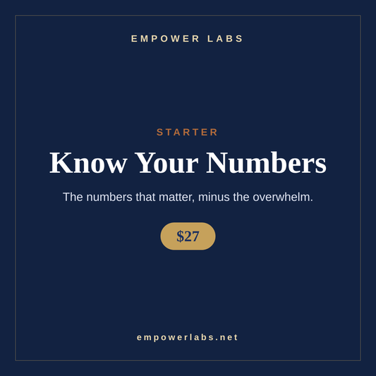 Know Your Numbers Starter