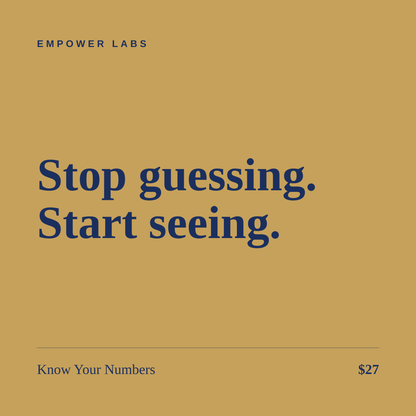 Know Your Numbers Starter